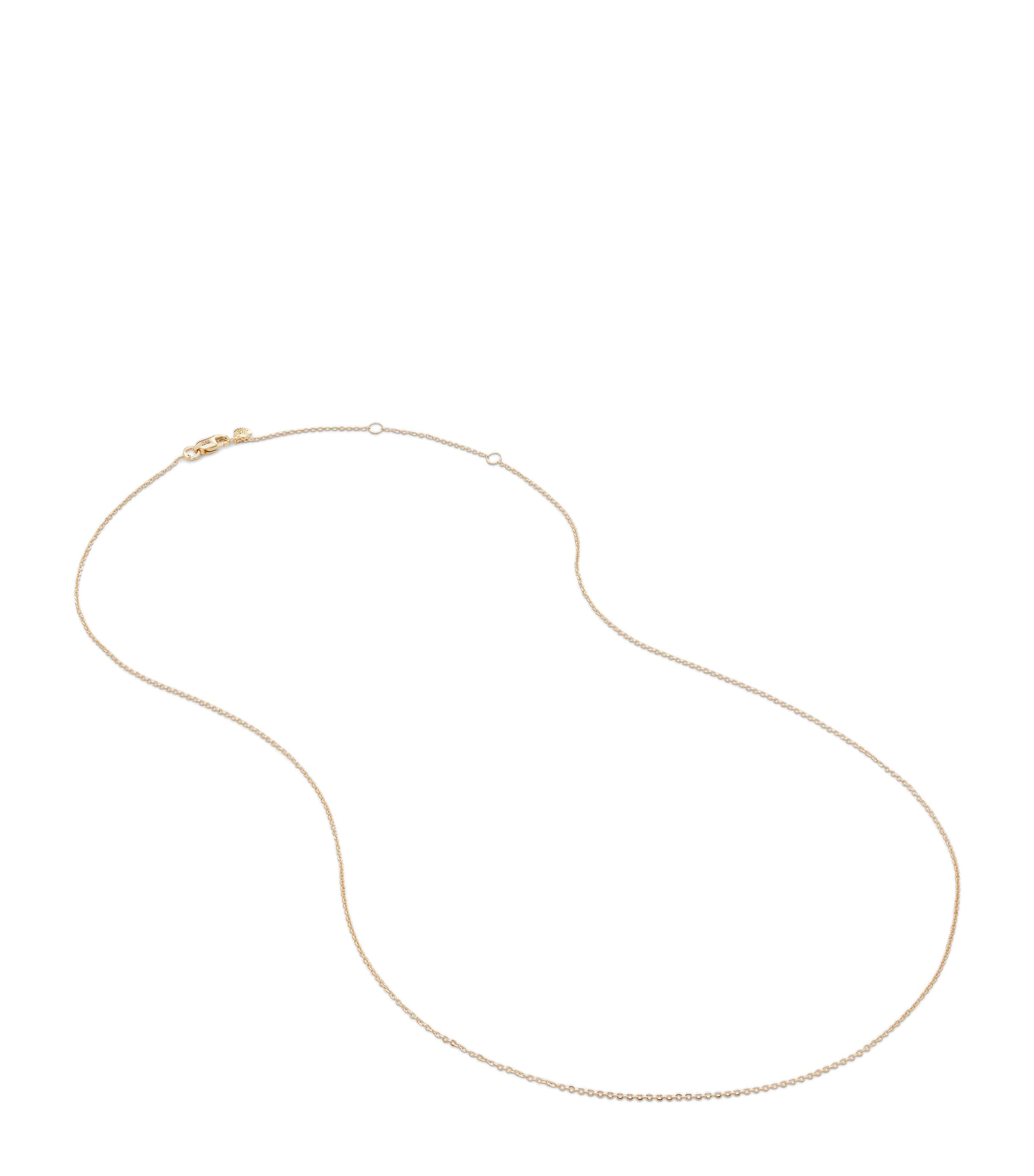 Monica Vinader Yellow Gold Chain Necklace Solid Gold Image 1