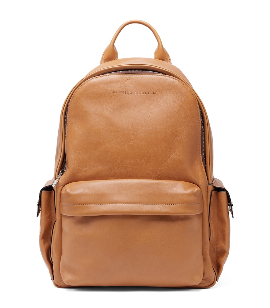 Leather Travel Backpack C001 Image 1