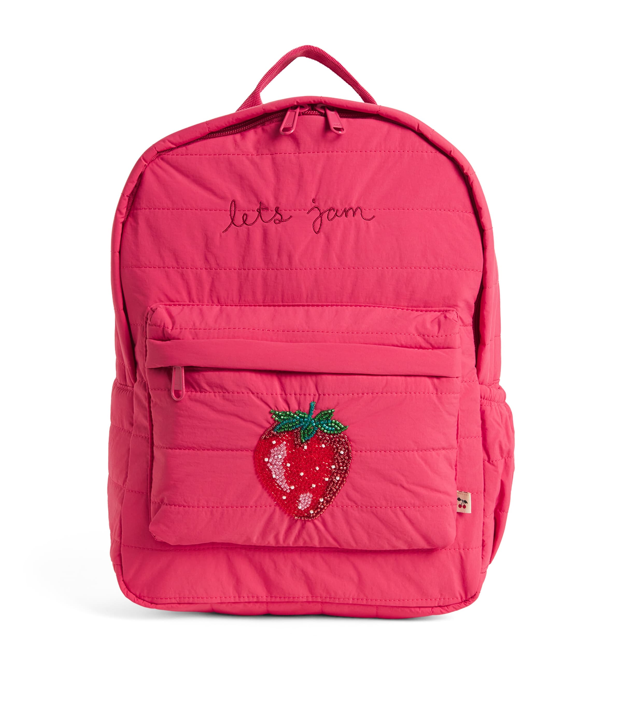 KONGES SLOJD EMBELLISHED STRAWBERRY JUNO BACKPACK