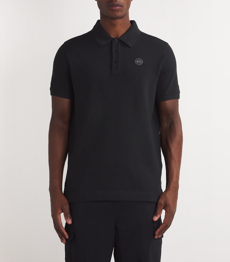 Cotton Logo Beckley Polo Shirt BLACK.61 Image 3