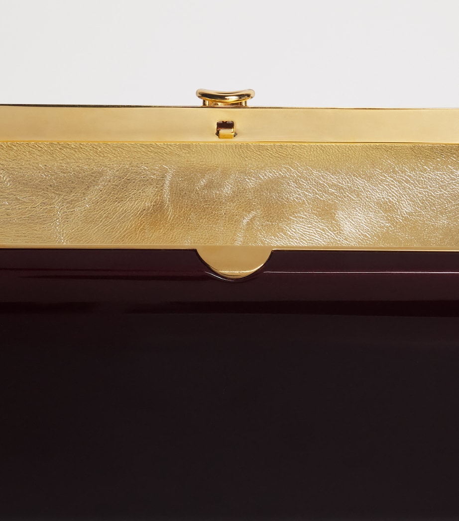 Jeffrey Levinson Mirrored Finley Clutch Bag Touring Malbec Image 5