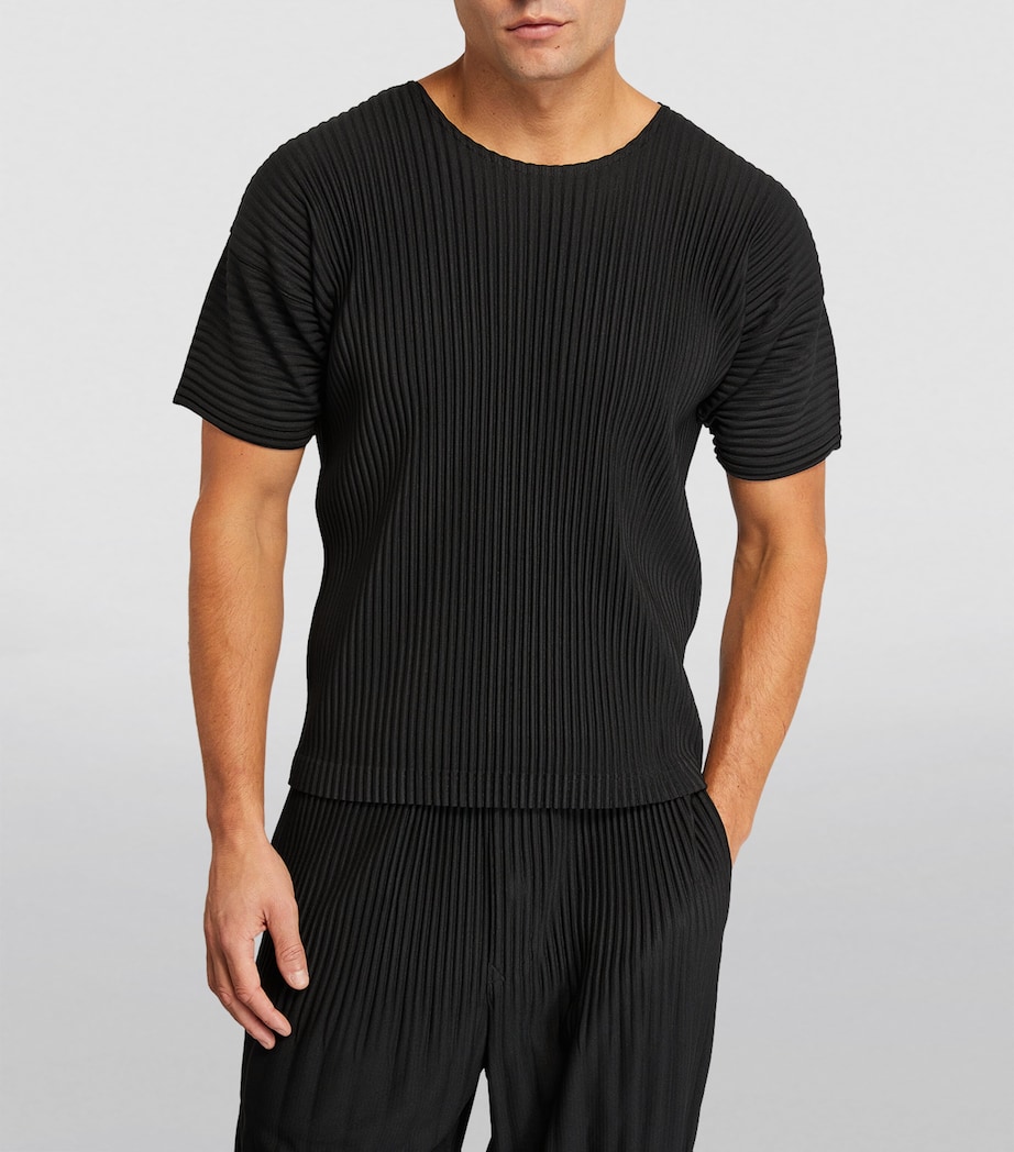 Pleated T-Shirt 15 BLACK Image 3