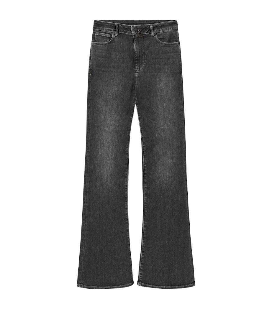 Maisie Flared Jeans WASHED GREY Image 1