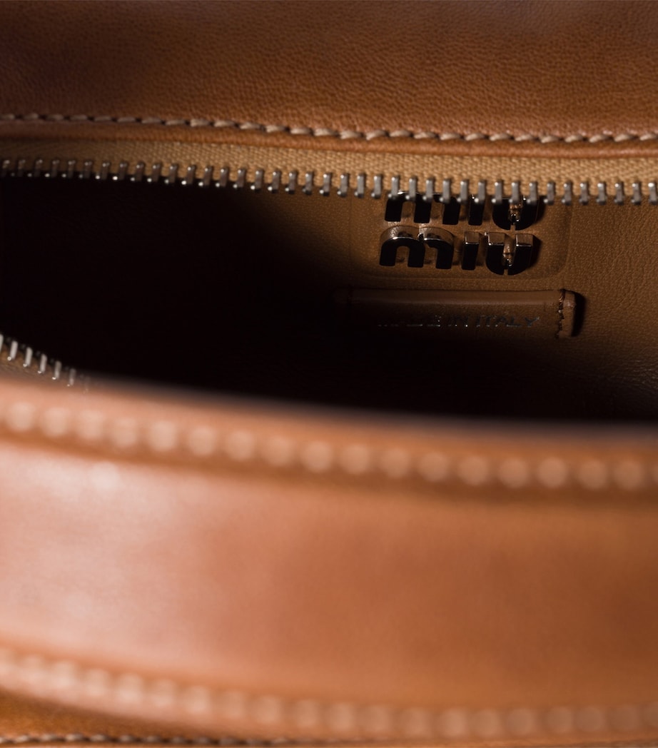 Nappa Leather Pocket Top-Handle Bag F098L Image 6