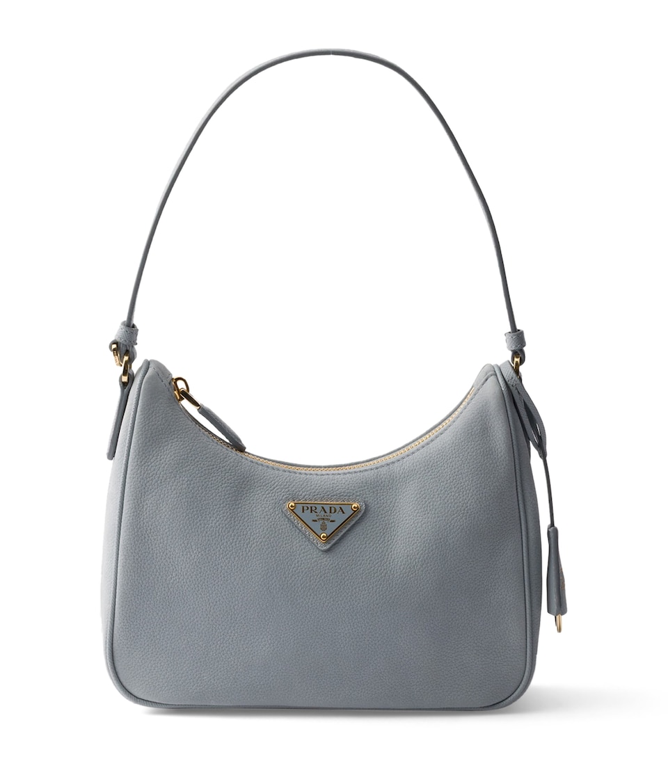 Prada Leather Re-Edition 2005 Shoulder Bag Light Blue