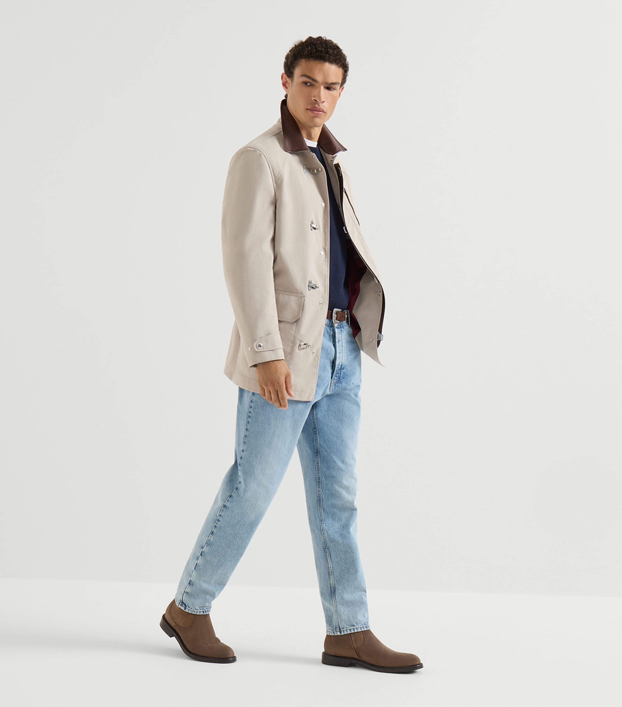 Brunello Cucinelli Mens Cashmere English Rib Sweater Image 2