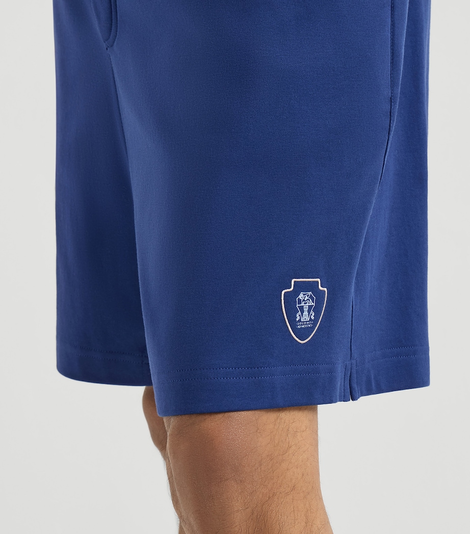Brunello Cucinelli Mens Cotton Crest Shorts Image 6