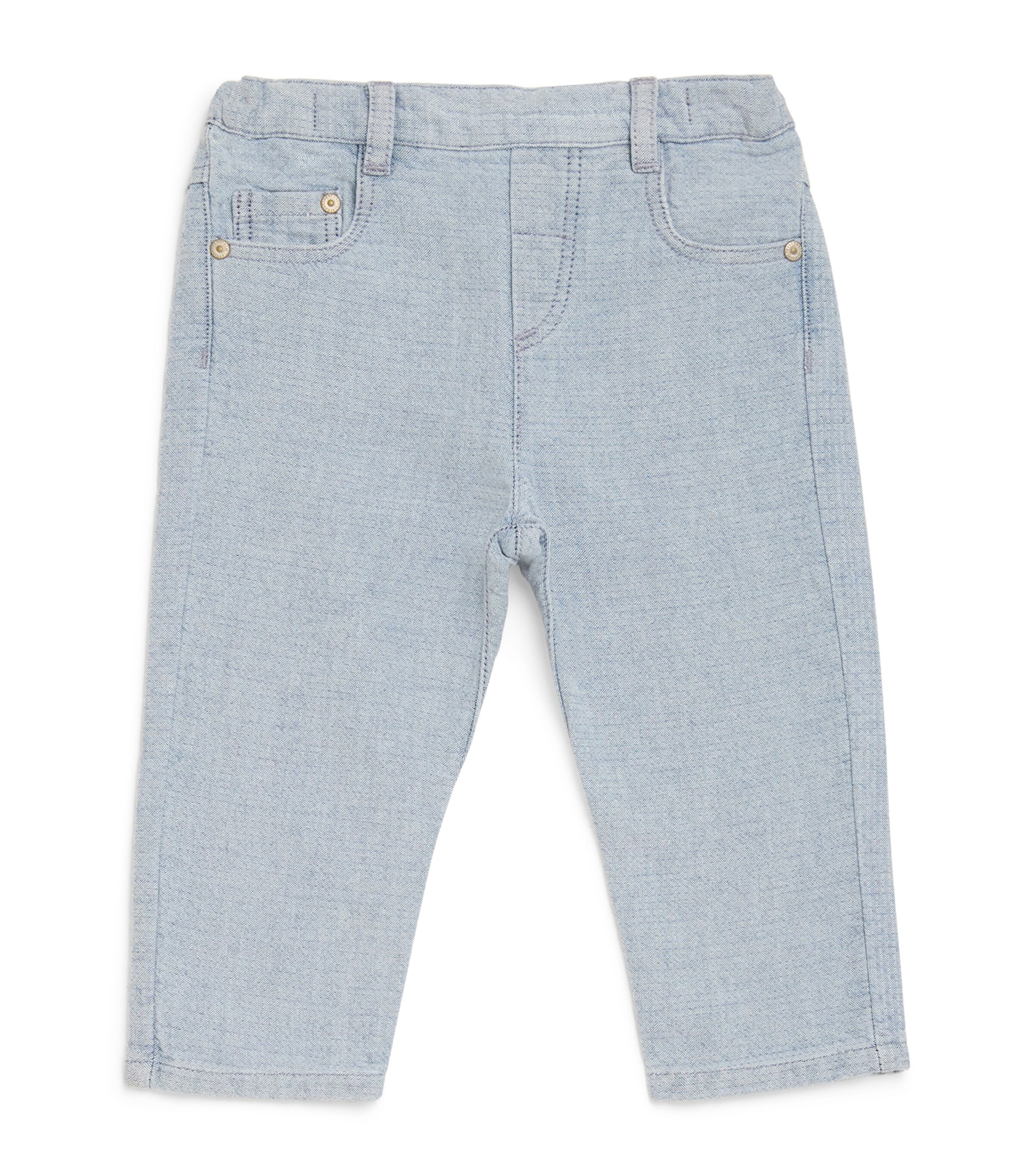 Elasticated Straight Jeans (3 Months-4 Years) INDIGO Image 1