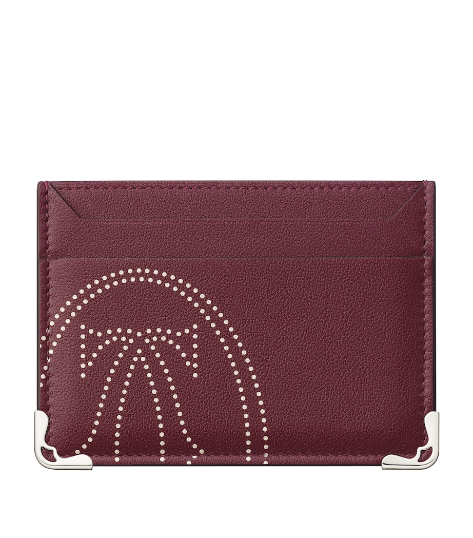 Leather Double Must de Cartier Card Holder BORDEAUX Image 1