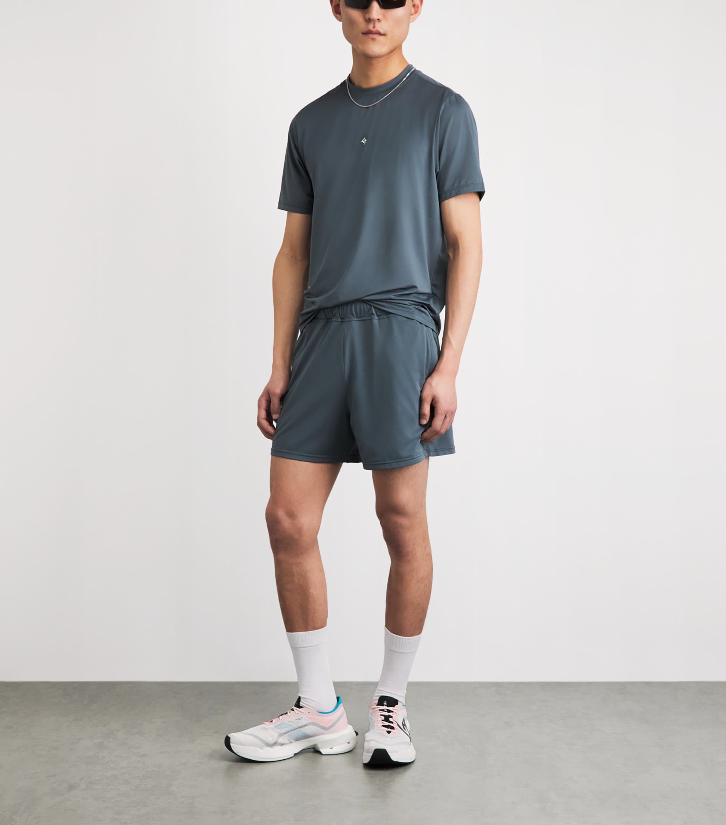 Represent 247 Mens Mesh DNA T-Shirt Dusky Navy Image 2