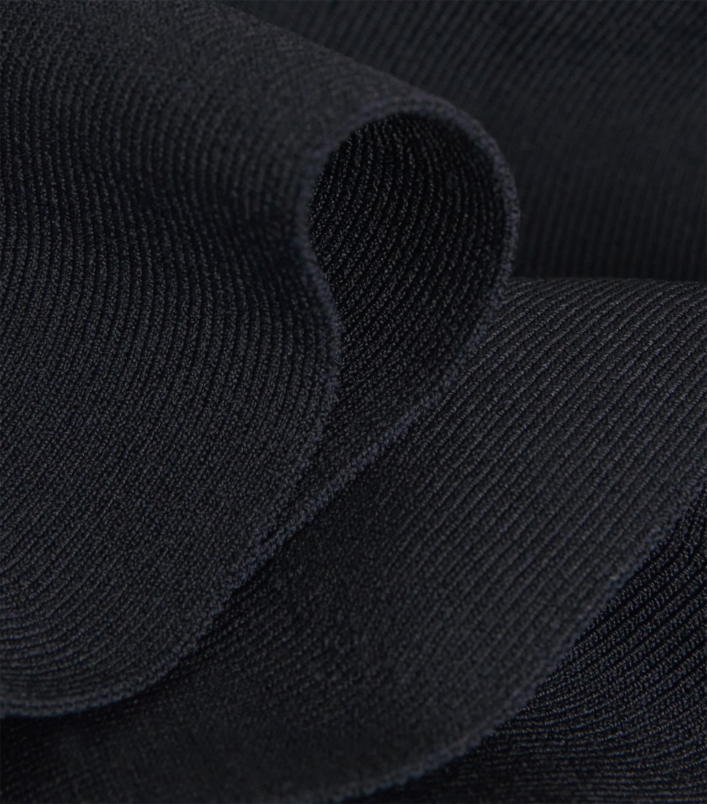 Knit Contrast-Sleeve Mini Dress NAVY BLUE Image 5