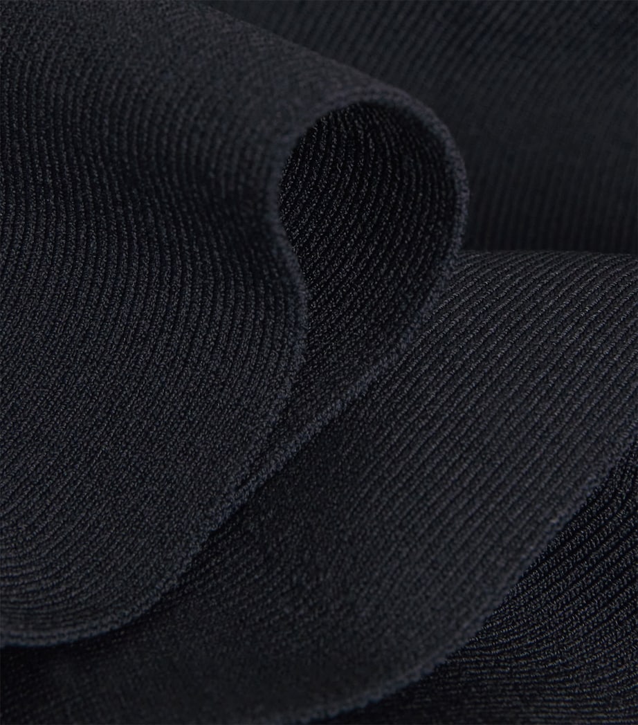 Knit Contrast-Sleeve Mini Dress NAVY BLUE Image 5