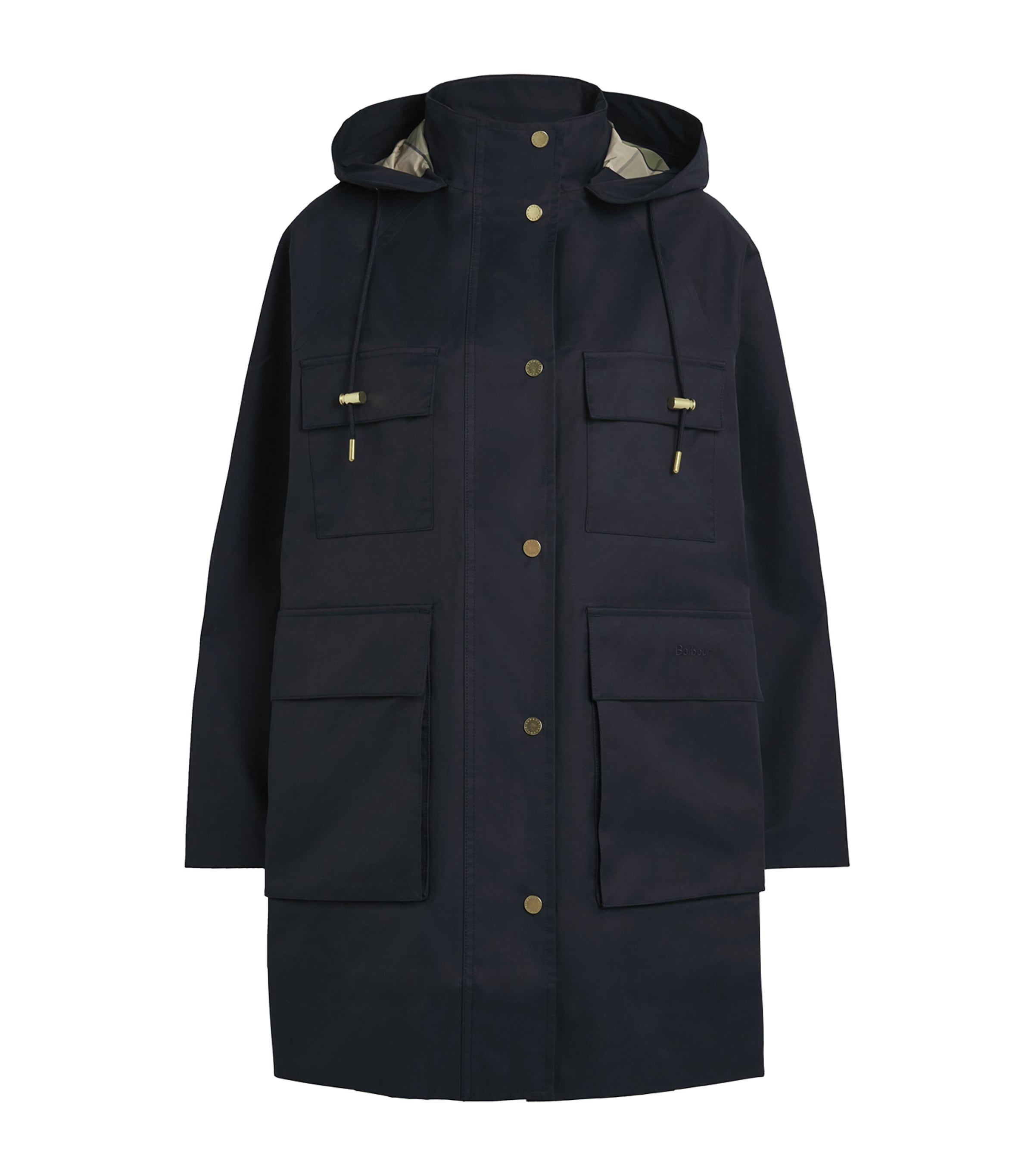 Barbour Navy Waterproof Khai Hooded Jacket | Harrods US