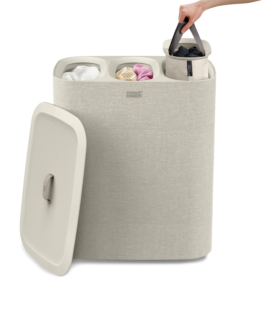 Total Trio Laundry Basket (90L) ECRU Image 4