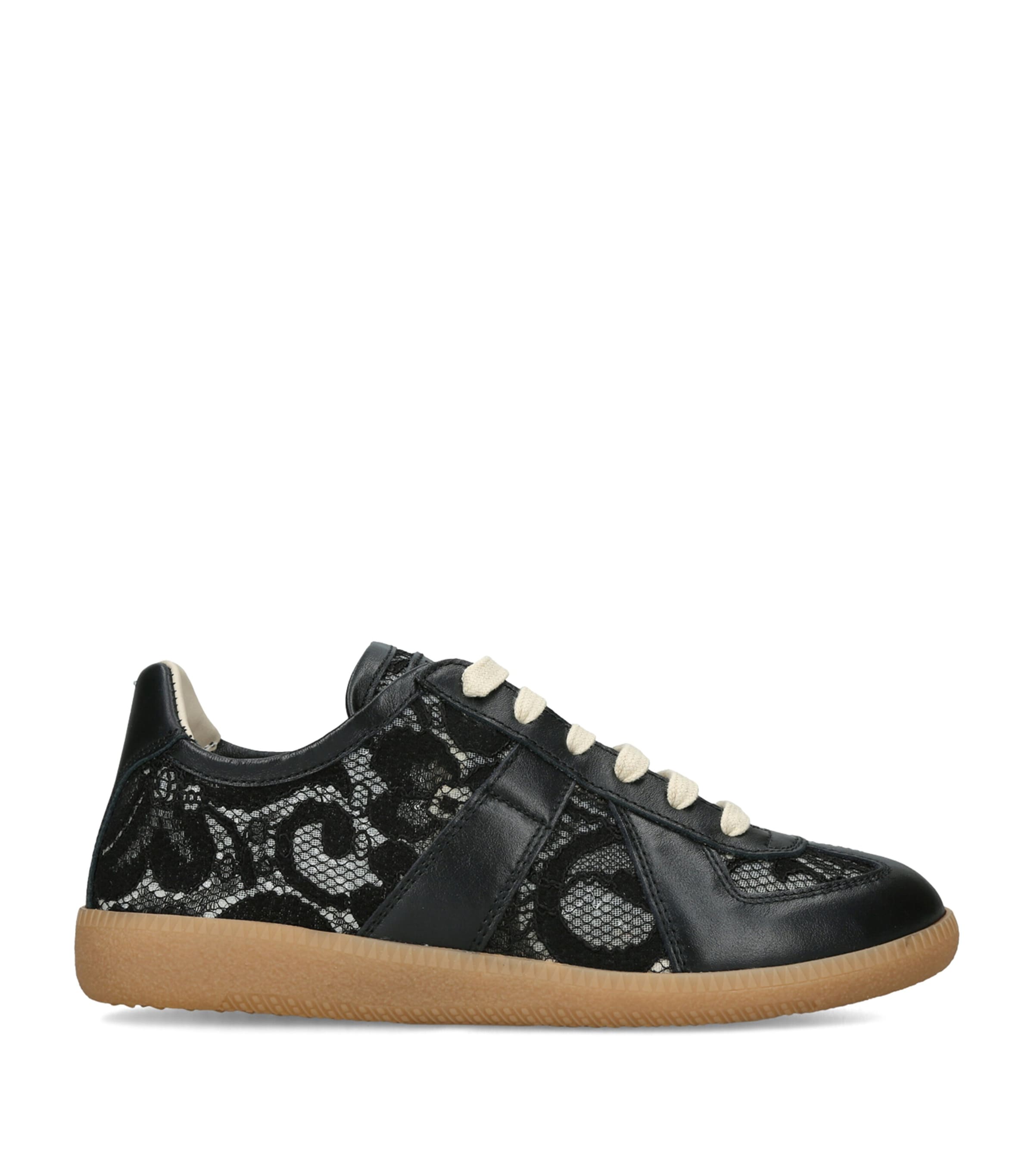 Maison Margiela Lace Replica Sneakers Black