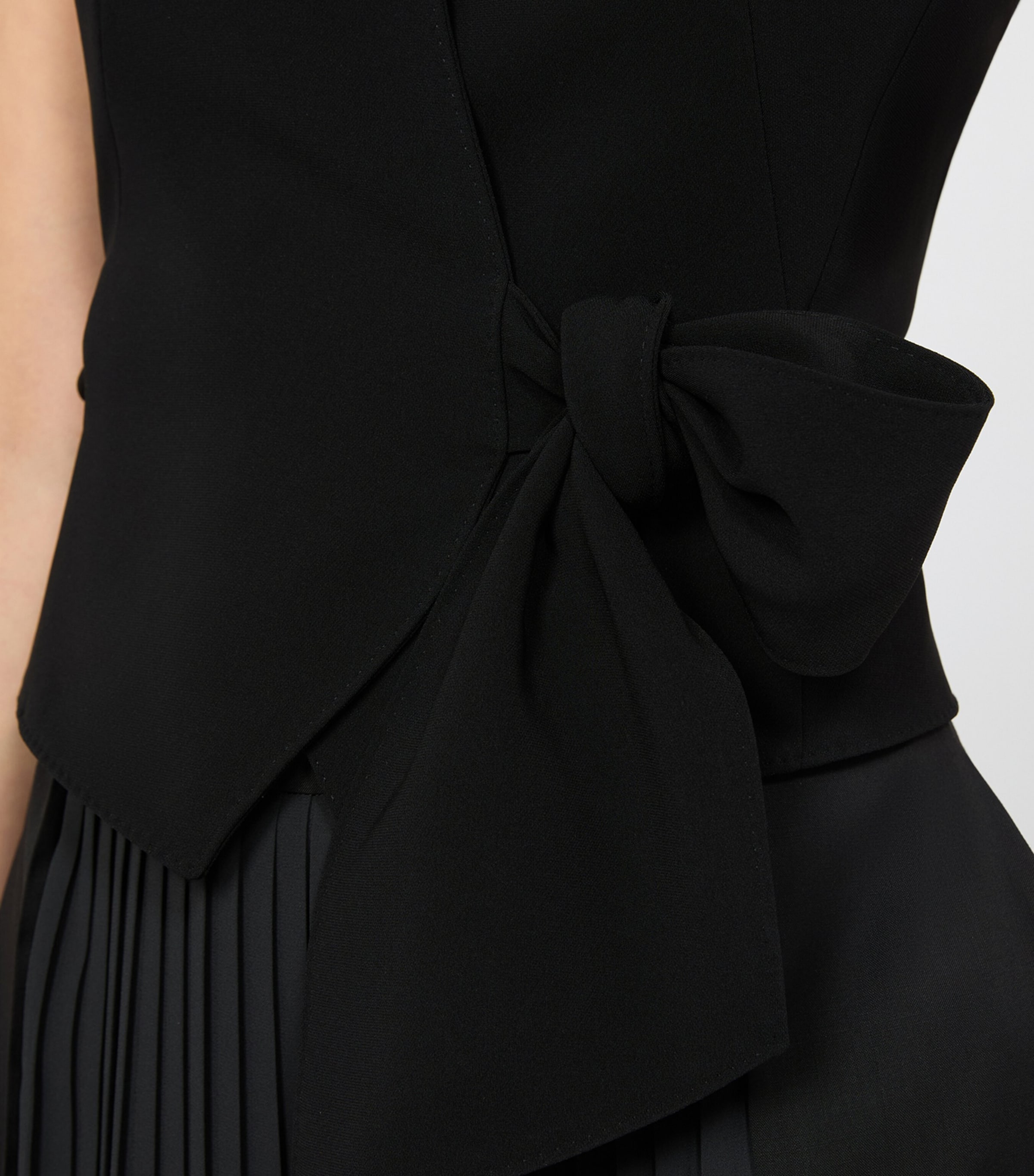 Max Mara Womens Belted Waistcoat Black Image 5