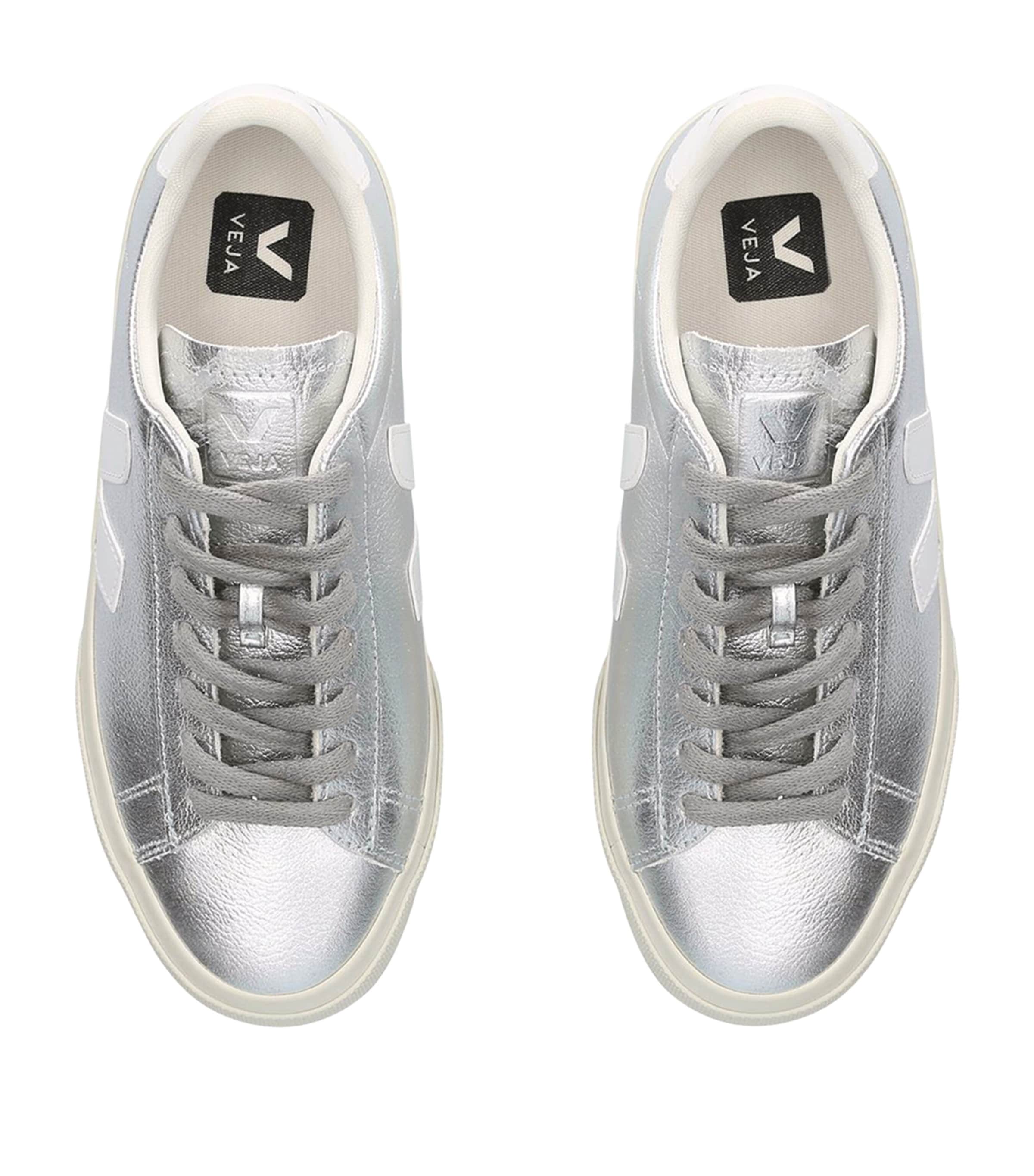 Leather Campo Sneakers SILVER Image 3