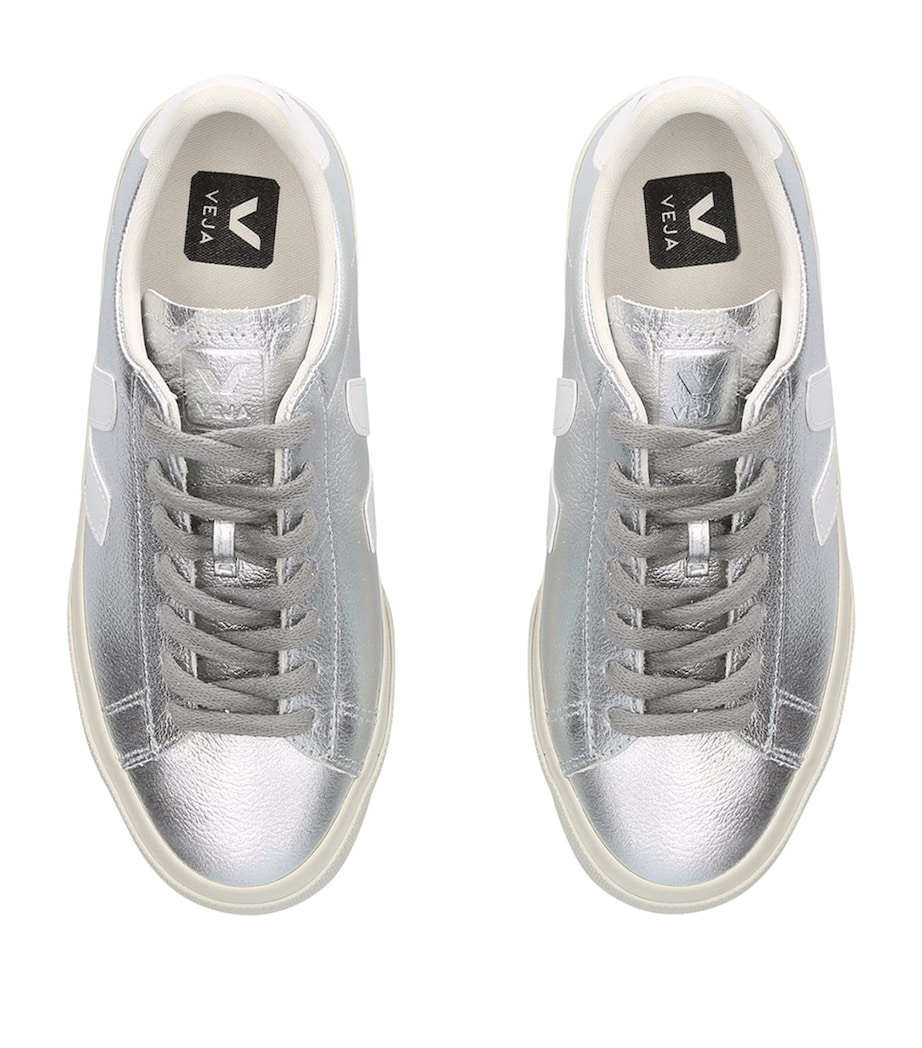 Leather Campo Sneakers SILVER Image 3