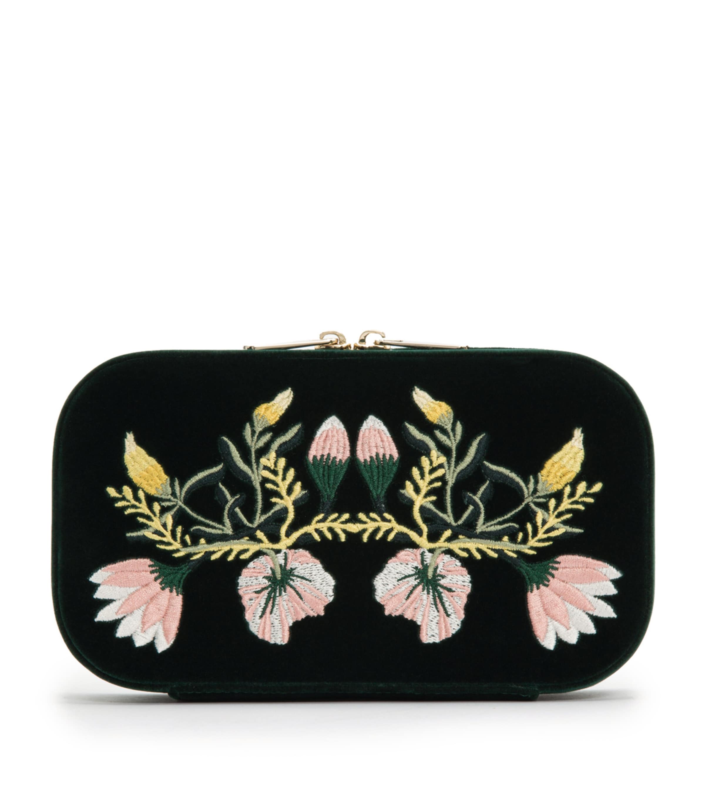 Zoe Travel Jewellery Case FOREST GREEN Image 2