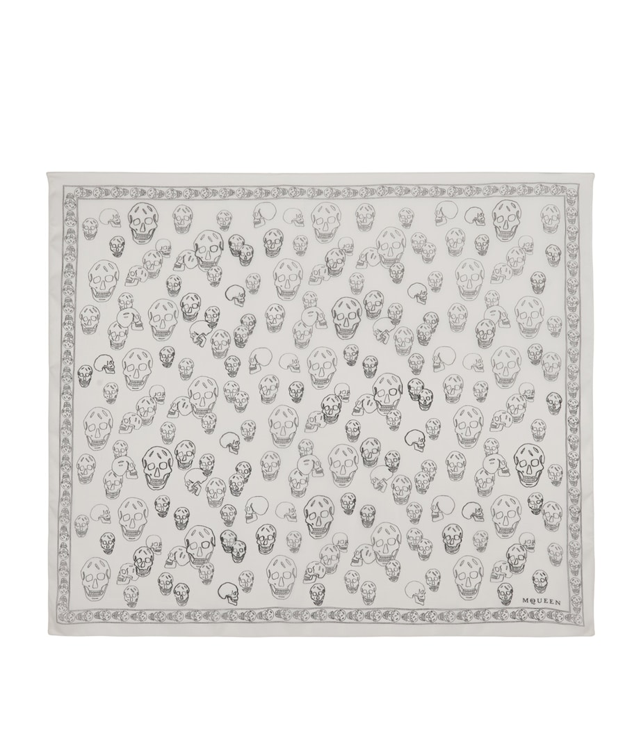 Silk Painted Skull Scarf 9260 Image 1