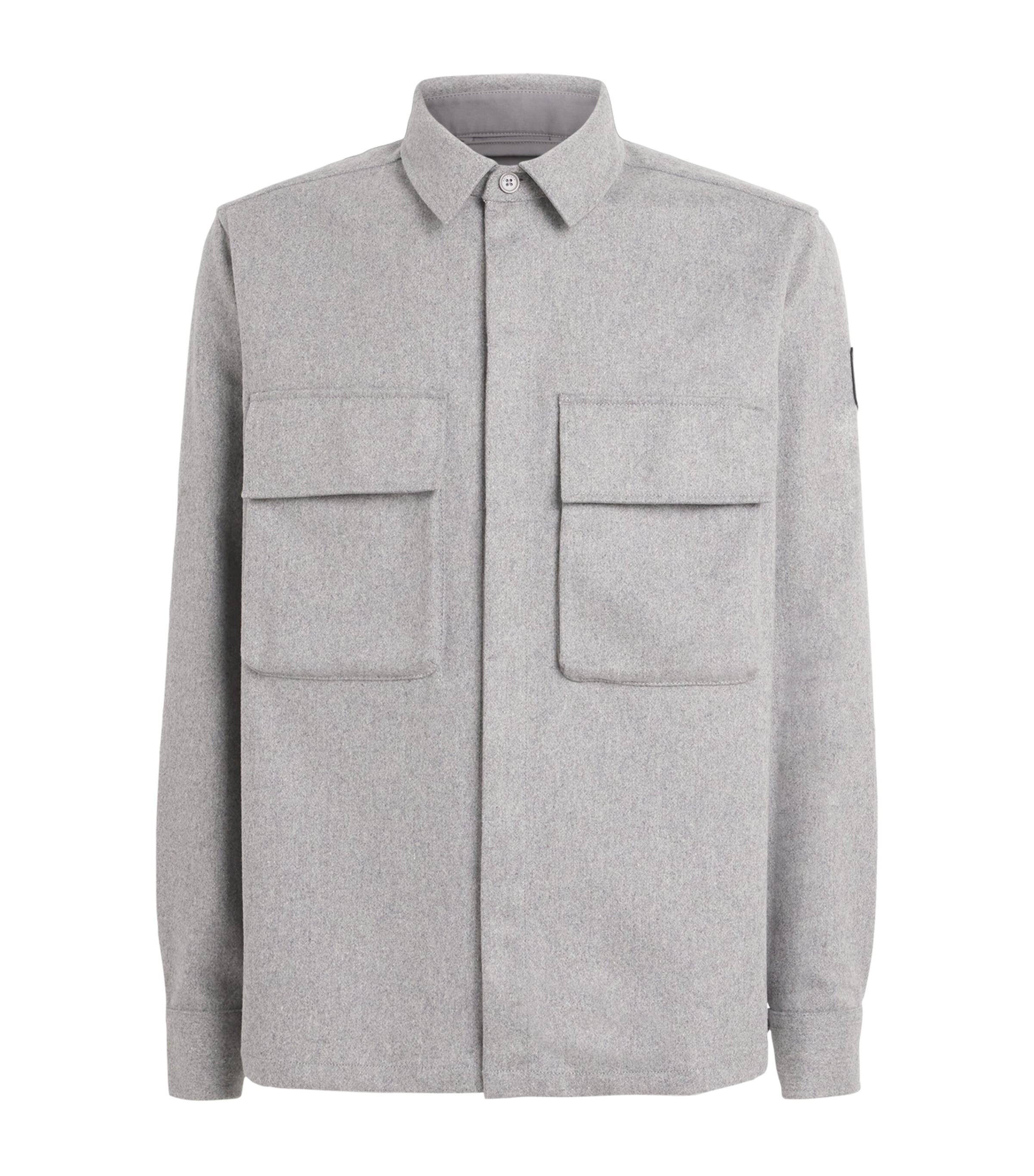 Wool-Blend Pointer Shirt MLLGRLIGHT GREY Image 1