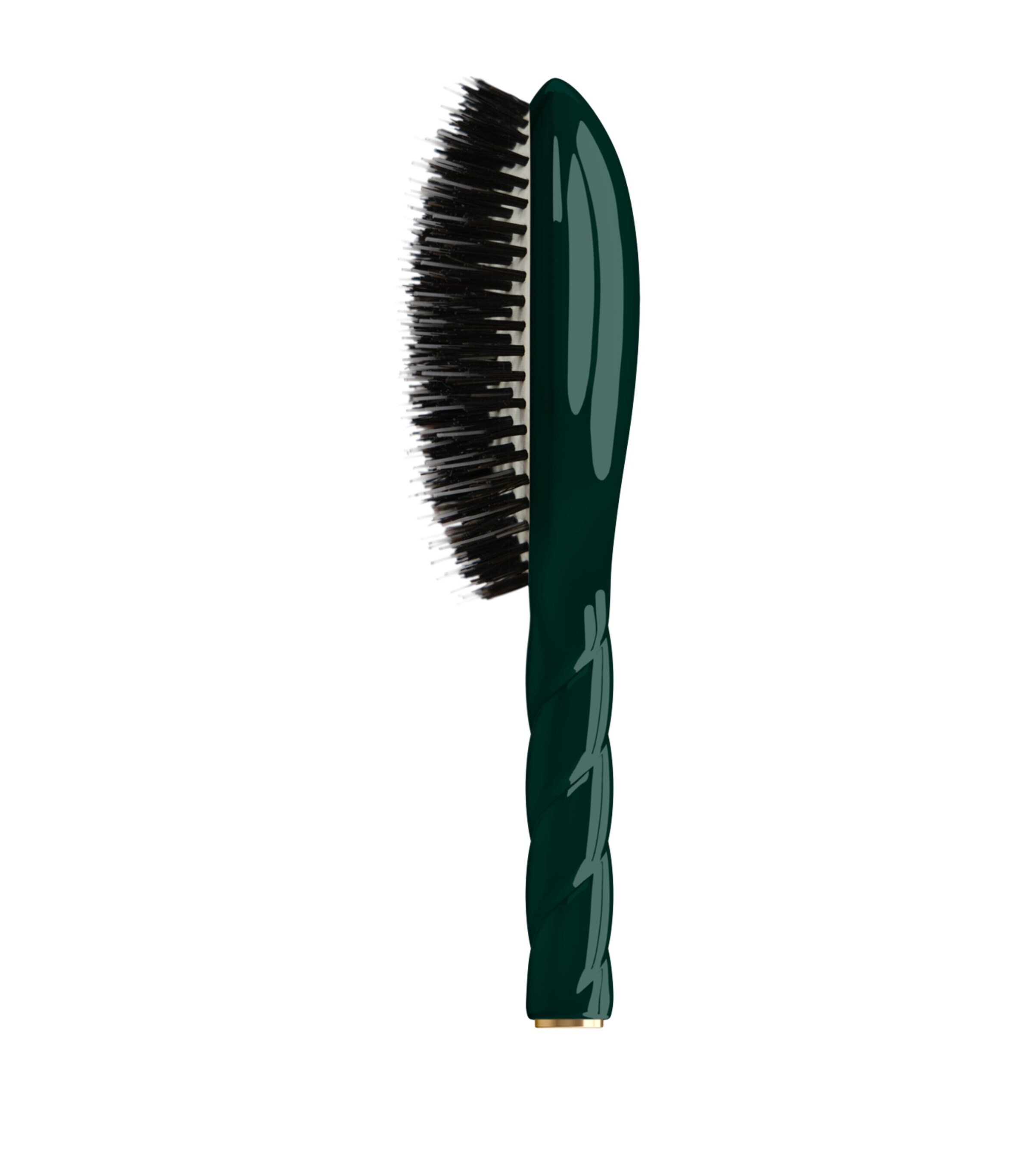 Large N.02 The Essential The Care & Detangling Hairbrush EMERALD GREEN Image 2
