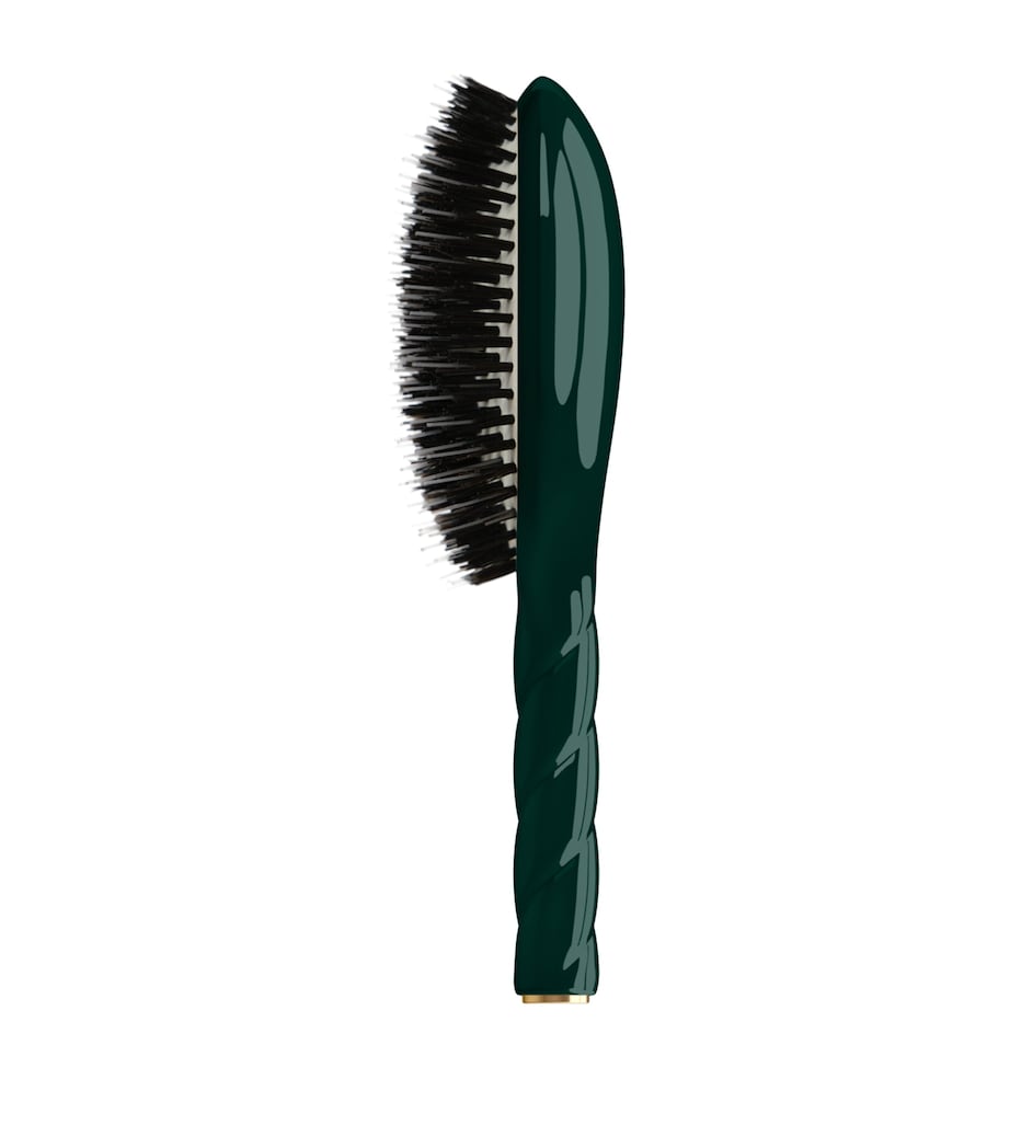 Large N.02 The Essential The Care & Detangling Hairbrush EMERALD GREEN Image 2