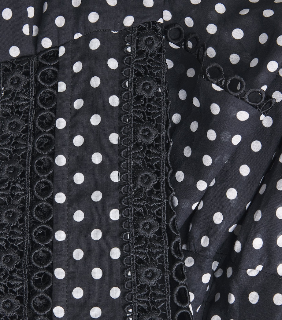 Charo Ruiz Ibiza Womens Polka-Dot Carmen Mini Dress Black Dots Image 6