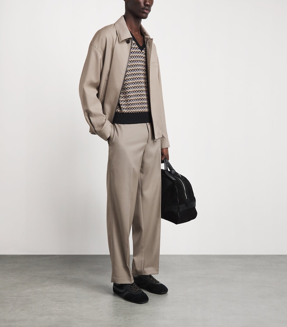 Emporio Armani Mens Twill Trousers Image 2