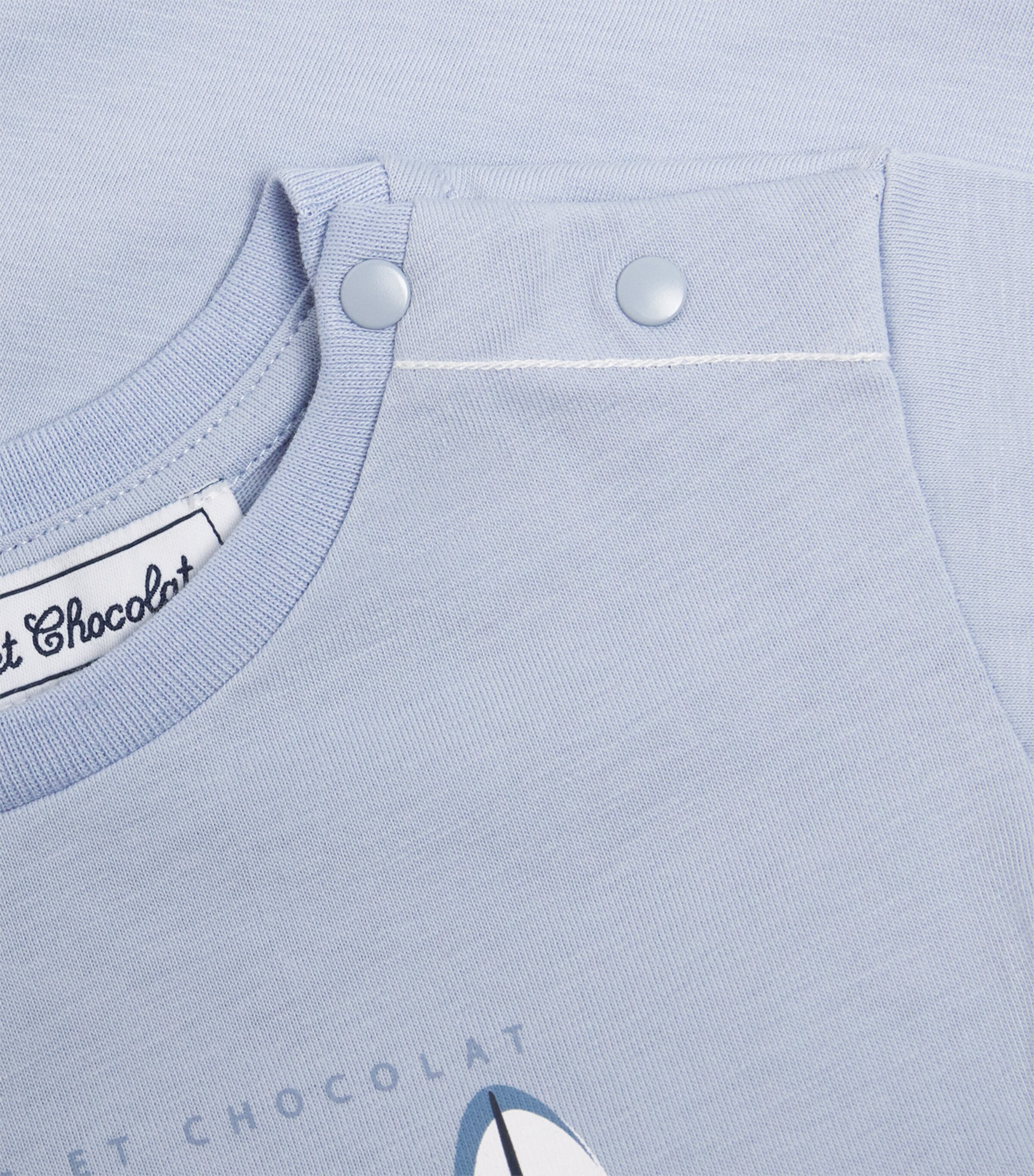 Tartine et Chocolat Cotton Surfboard T-Shirt (3 Months-3 Years) Bleu Lavï¿½ Image 3