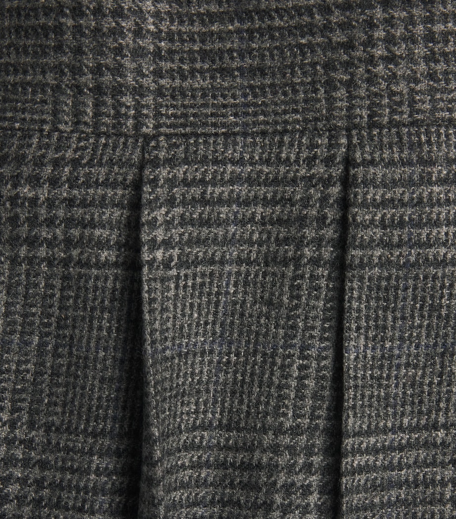 Wool Check Trousers MED GRY MU Image 5