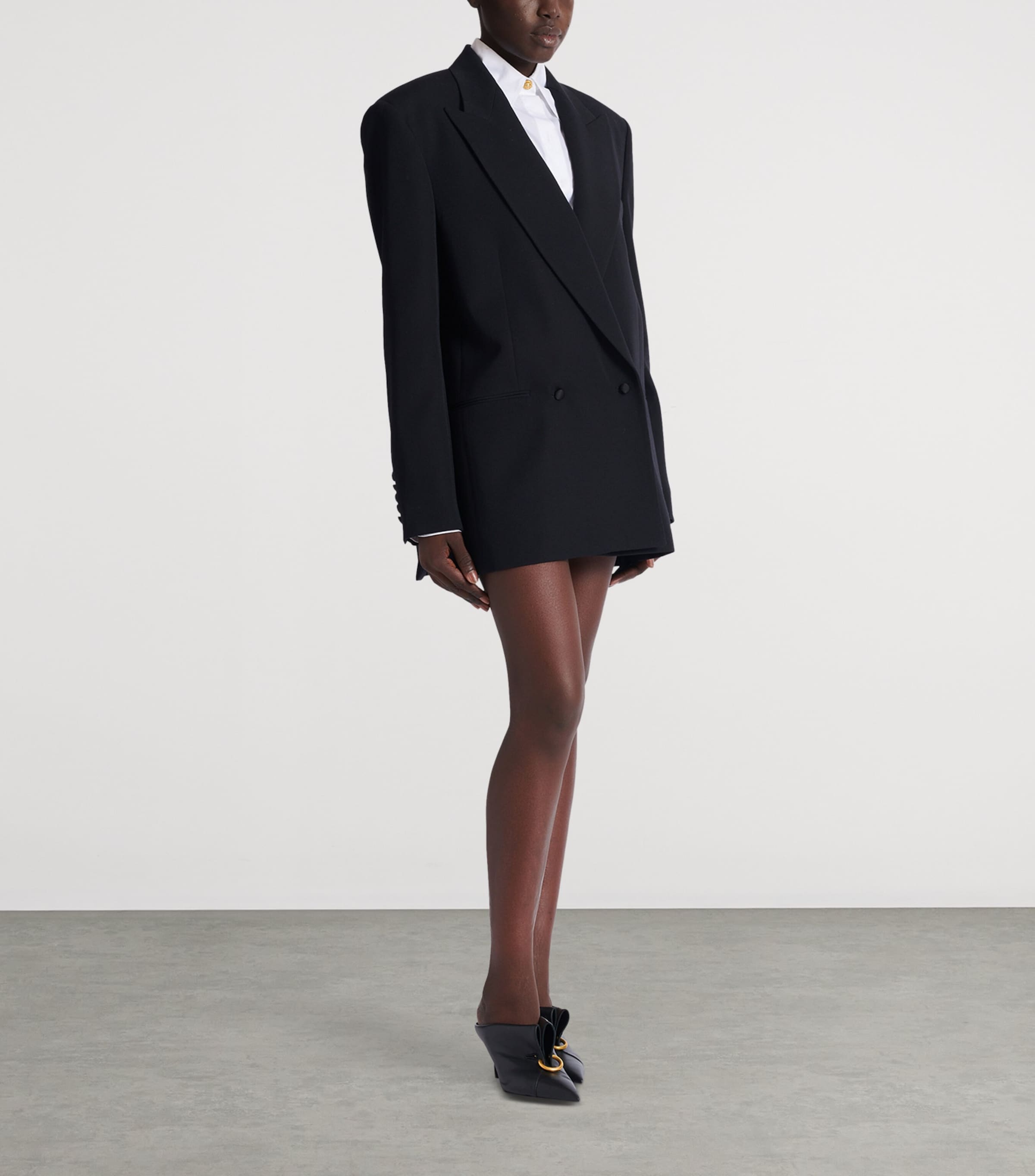 Wool Oversized Blazer 0PA NOIR Image 2