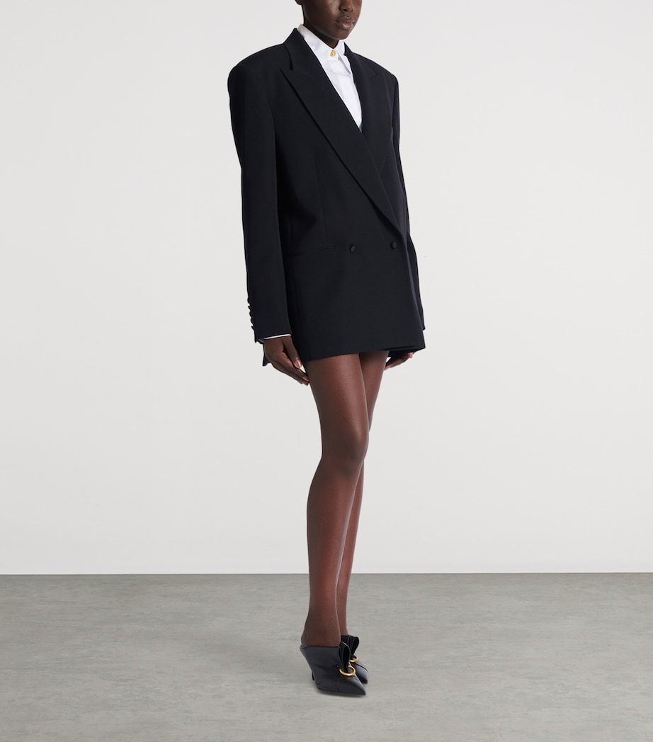 Wool Oversized Blazer 0PA NOIR Image 2