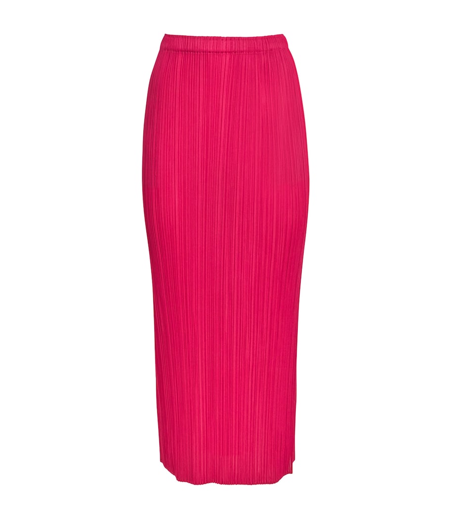 Pleats Please Issey Miyake Womens New Colorful Basics 4 Midi Skirt Image 1
