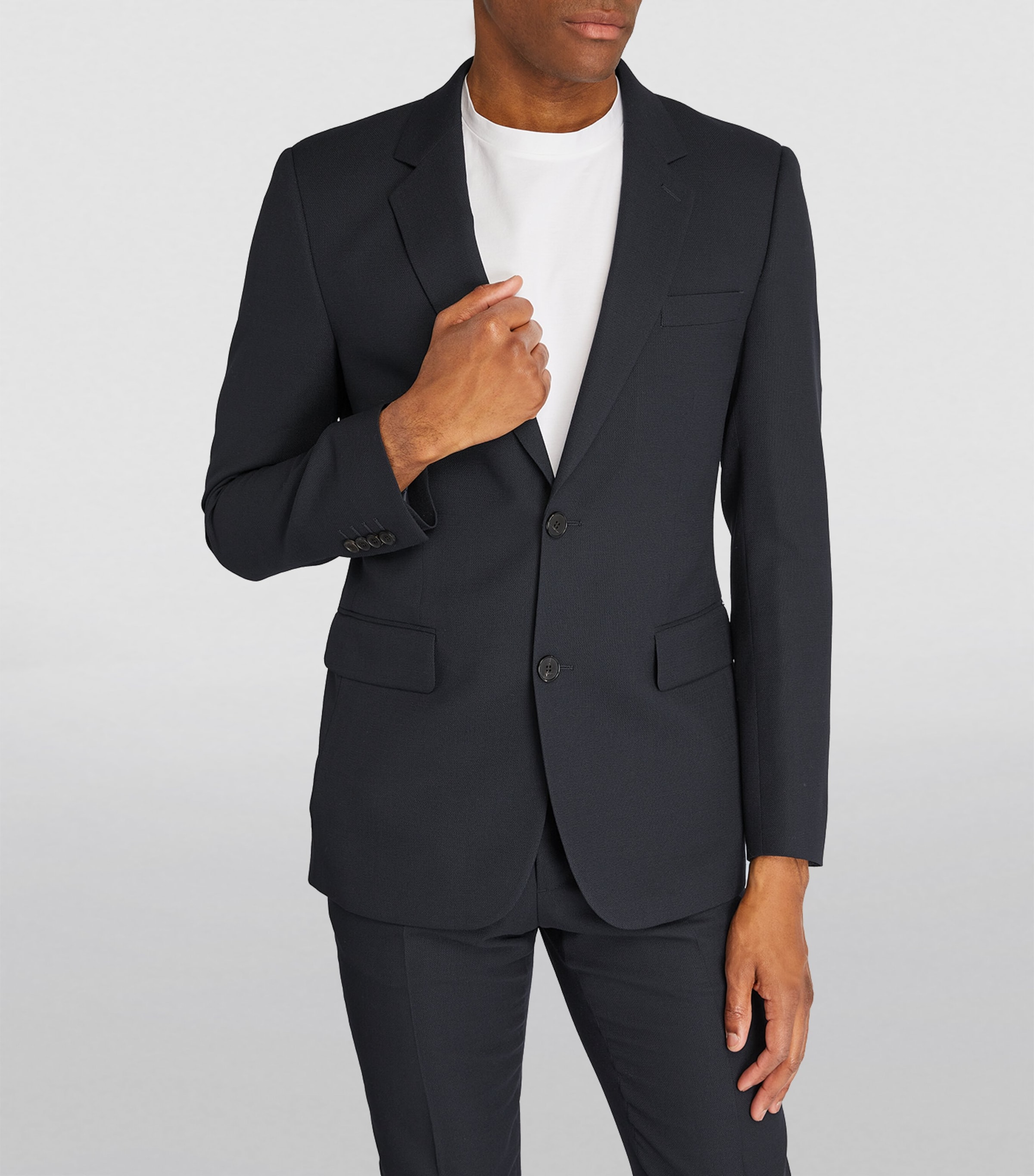 Wool Suit Jacket NAVY BLUE Image 3