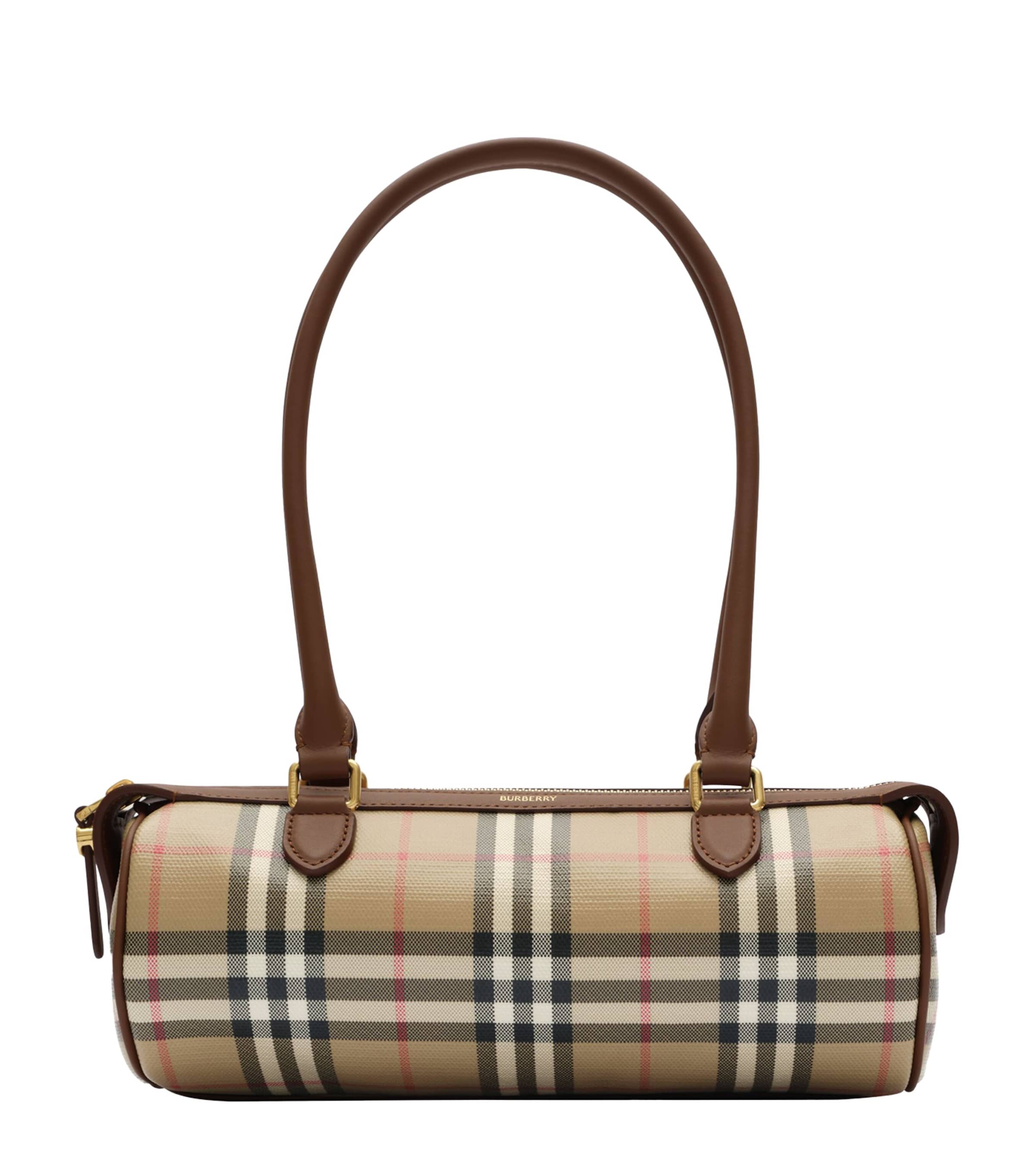 Burberry Mini Check Barrel Bag Archive Beige Image 1