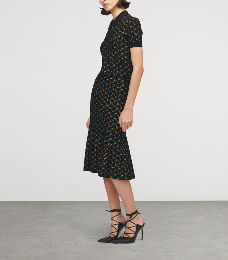 Floral Jacquard Midi Skirt 1417 Image 3