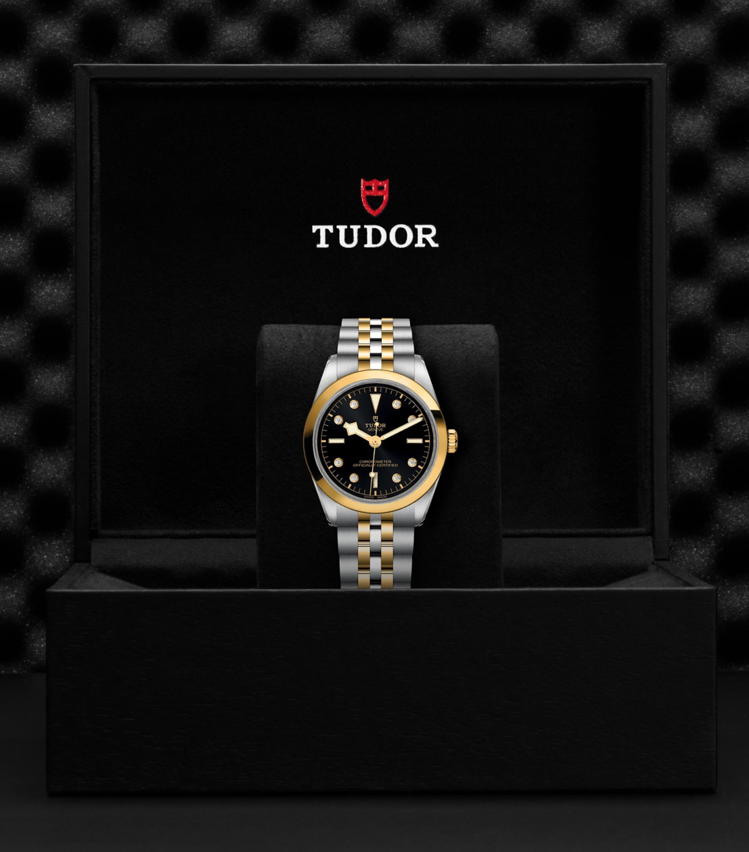 Black Bay One Stainless Steel, Yellow Gold and Diamond Watch 36mm BLACK Image 3