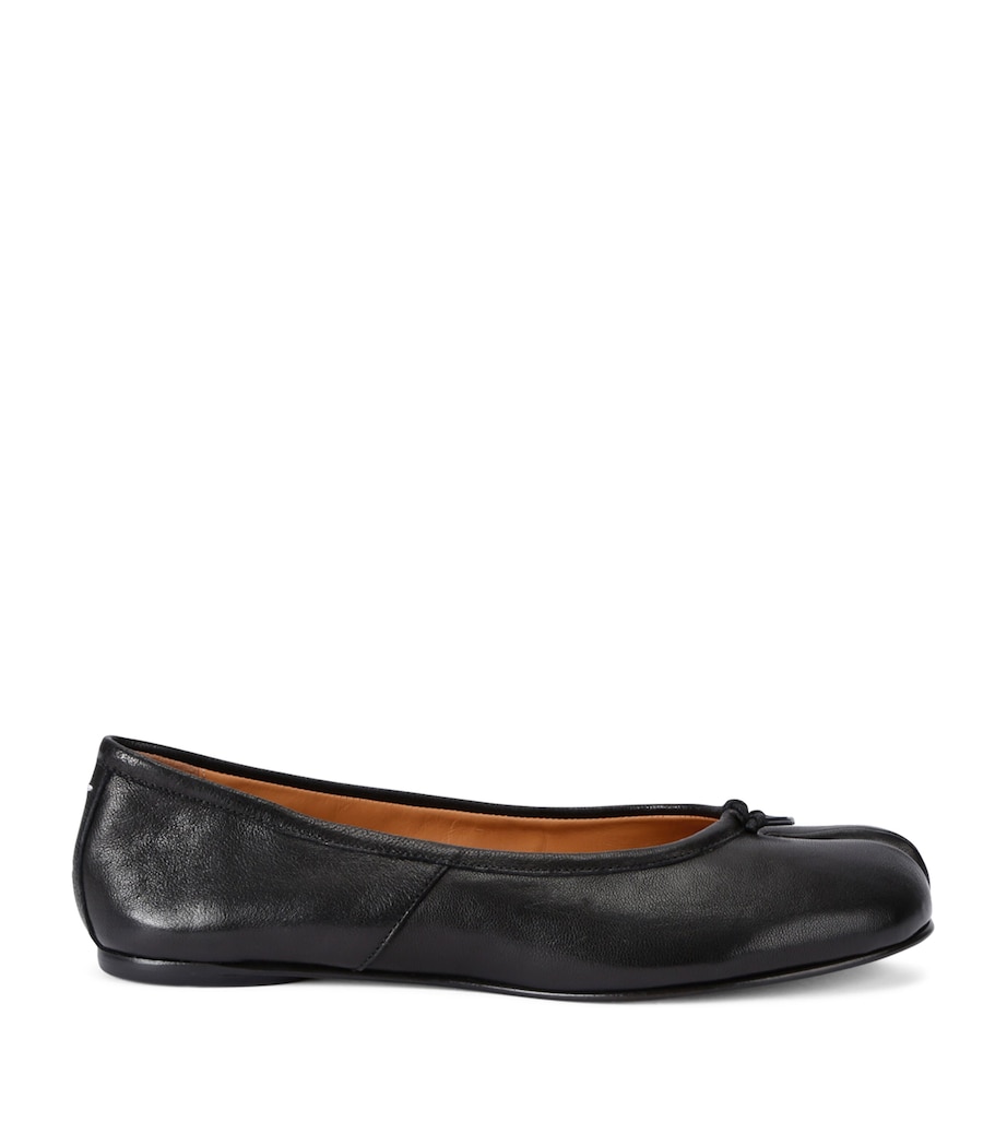 Maison Margiela Leather Tabi Ballerina Flats Black Image 1