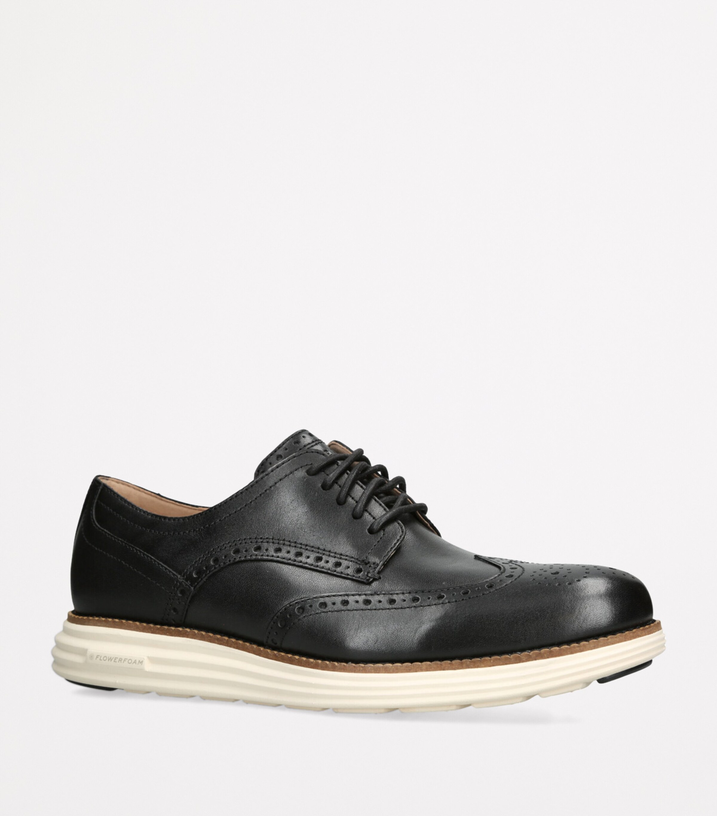 Cole Haan Mens ØriginalGrand Remastered Wingtip Oxford Shoes Blk/white Image 3