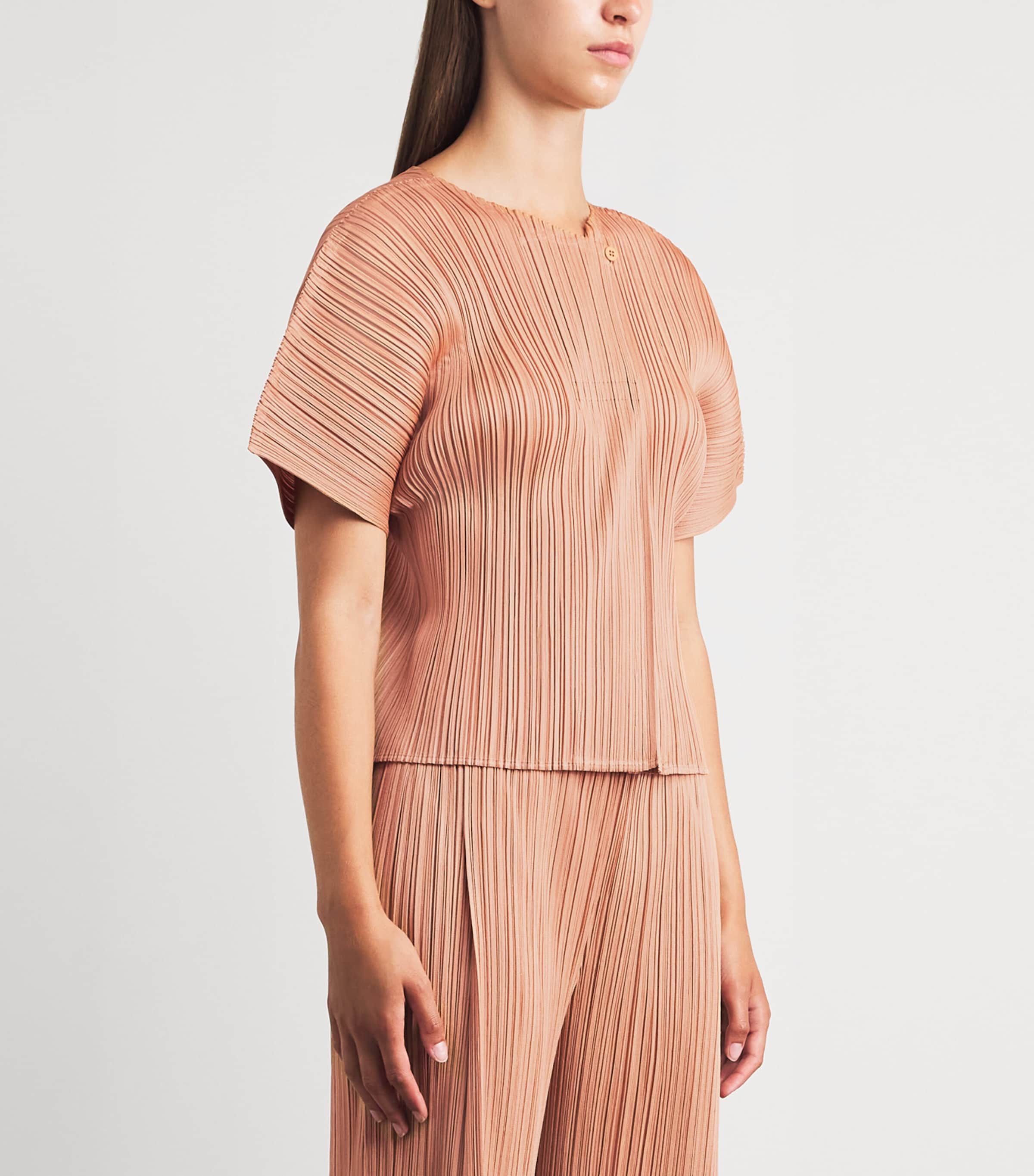 Pleats Please Issey Miyake Red Monthly Colors June Blouse | Harrods US