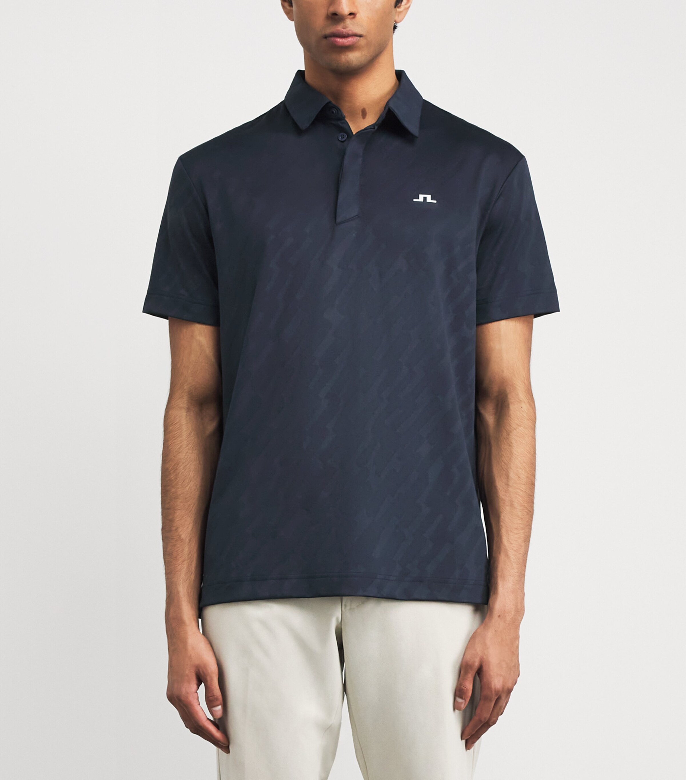 J Lindeberg Mens Wilhelm Polo Shirt Jl Navy Image 4