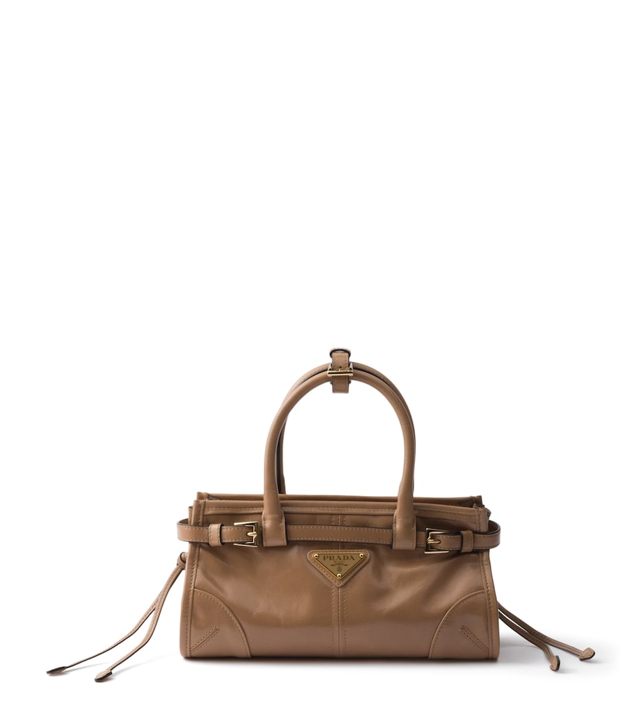 Prada Mini Leather Bonnie Top-Handle Bag Image 1