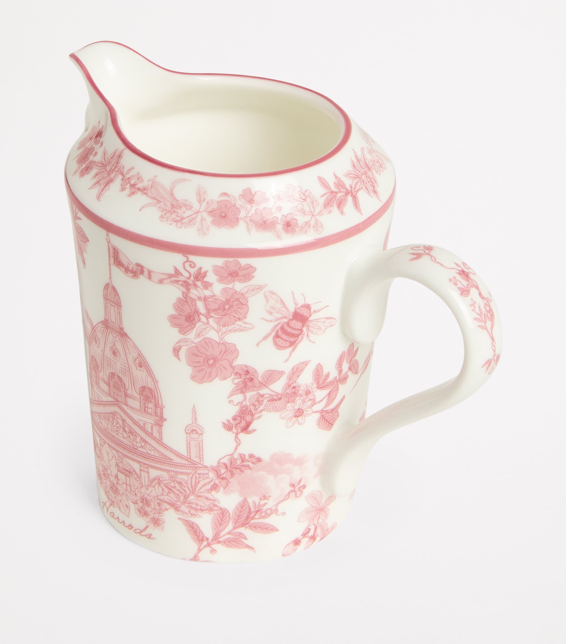 Bone China Toile Creamer PINK Image 3