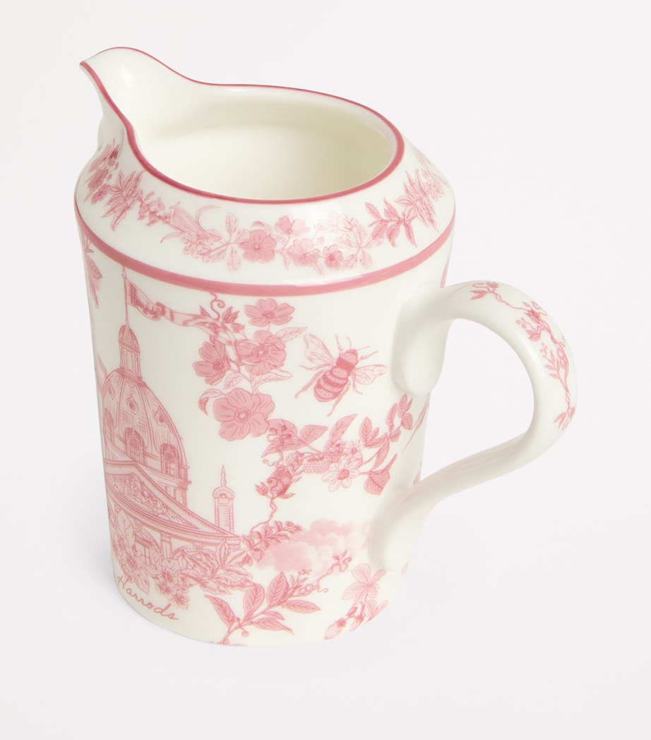 Bone China Toile Creamer PINK Image 3