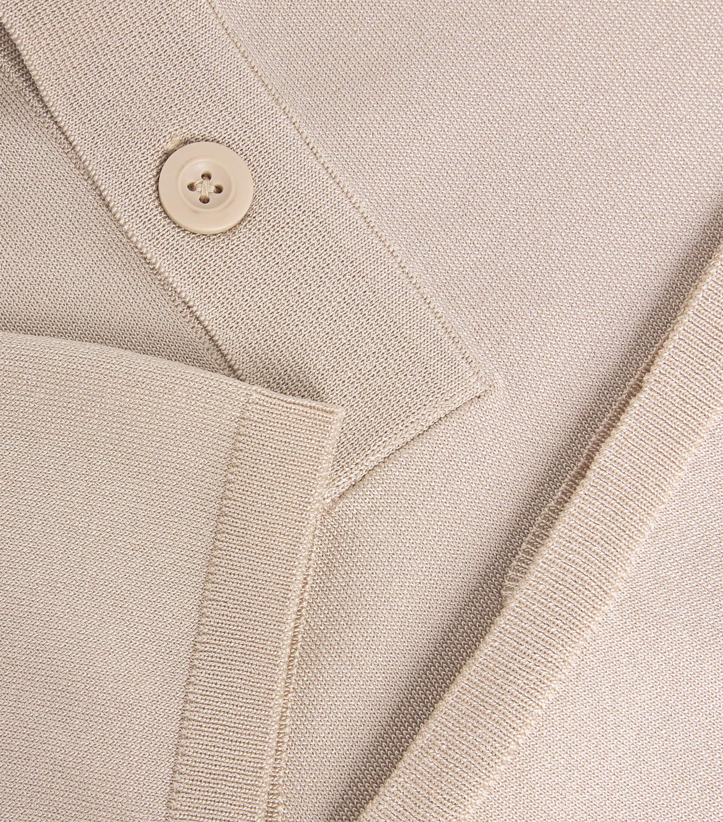Knitted Polo Shirt OATS Image 5