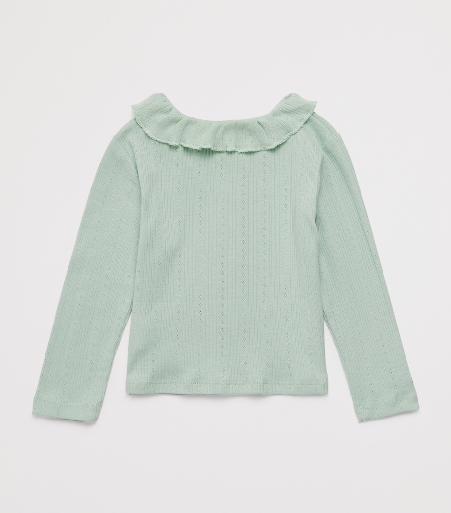 Gingersnaps Cotton Agie Cardigan (6-36 Months) Green Image 2