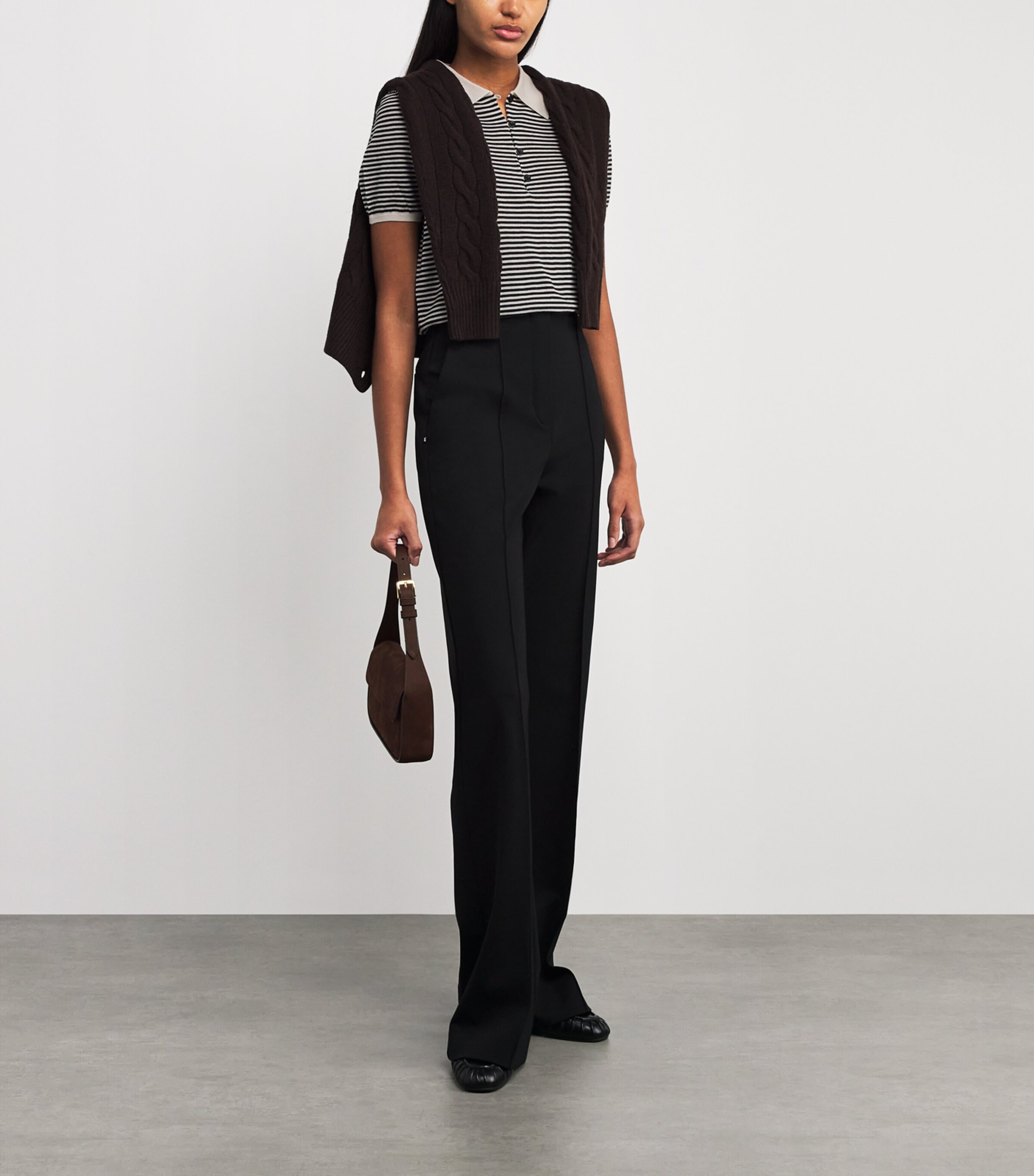 The Smart Polo Top CREAM MULTI Image 2