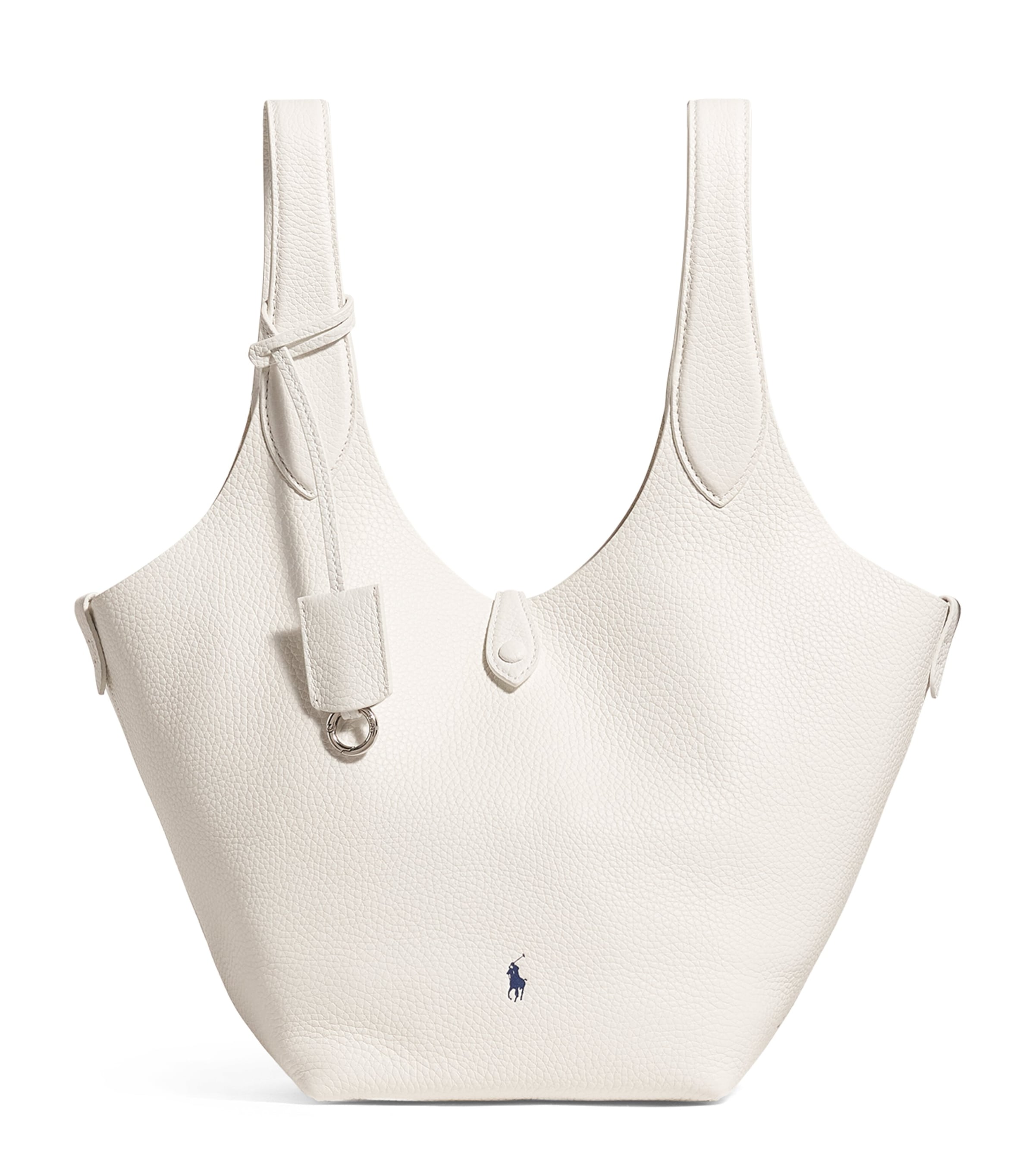 Polo Ralph Lauren White Medium Leather Play Tote Bag | Harrods JM