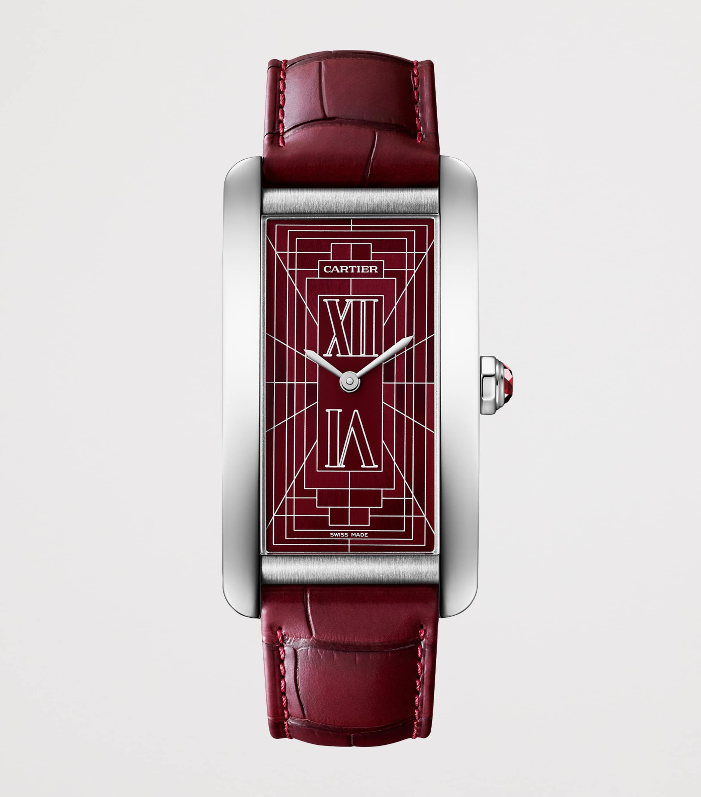 Cartier Large White Gold Tank Américaine Watch 24.4mm Platinum Image 6